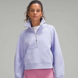 Lululemon Scuba Oversized Funnel-Neck Half Zip Lilac Smoke